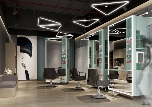 喜剪工坊發(fā)型中心裝修設(shè)計