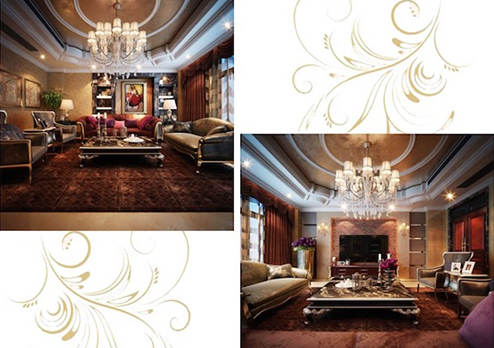 咸陽中華世紀城售樓會所軟裝設計提案