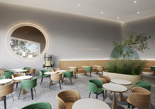 初茶（中山港口店）-現代簡約風奶茶店設計裝修